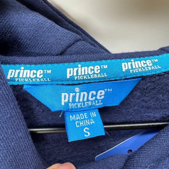 Mens Navy Prince Pickleball Hoodie Sweatshirt Pullover Size Small - Picture 8 of 9